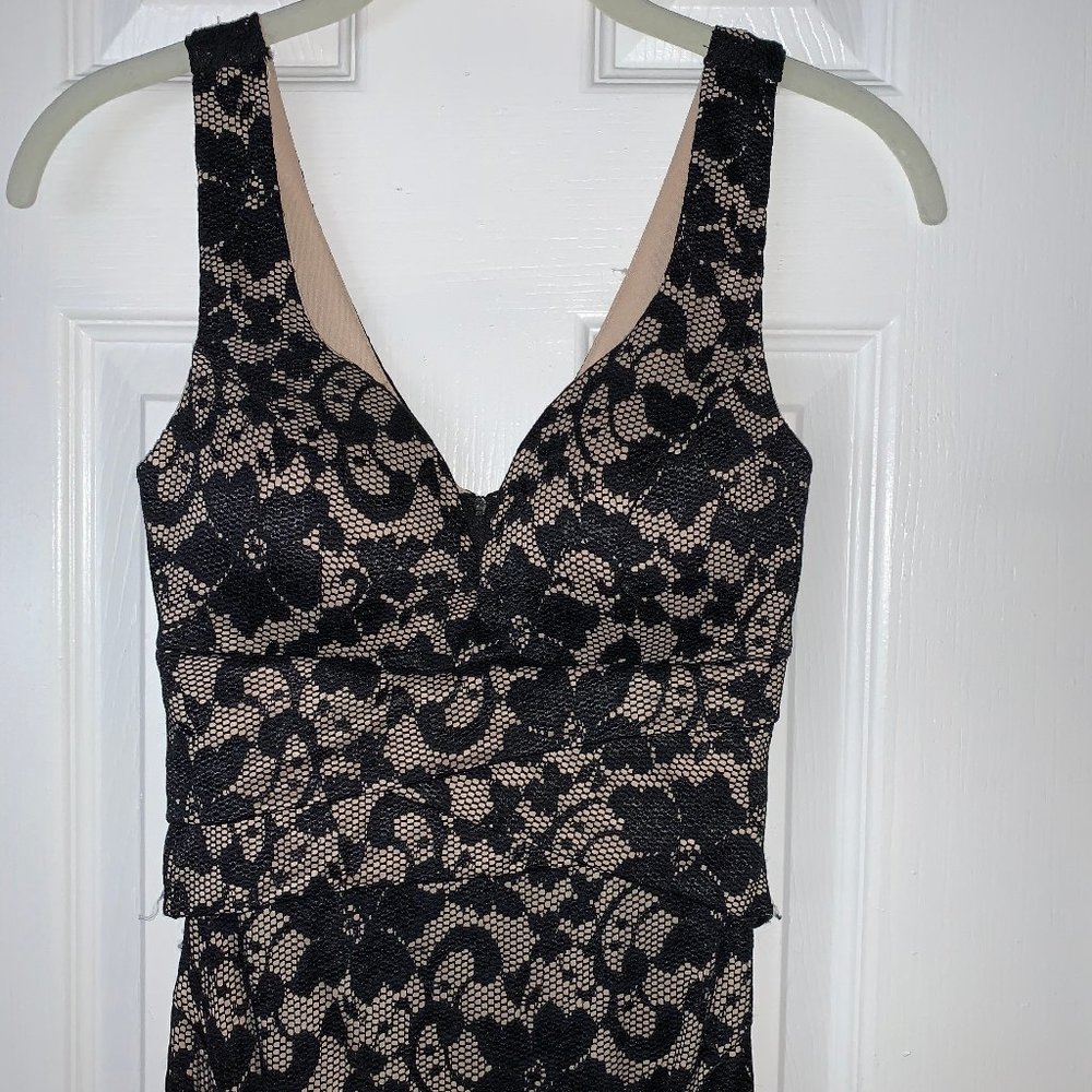 Fitted Black Lace Dress